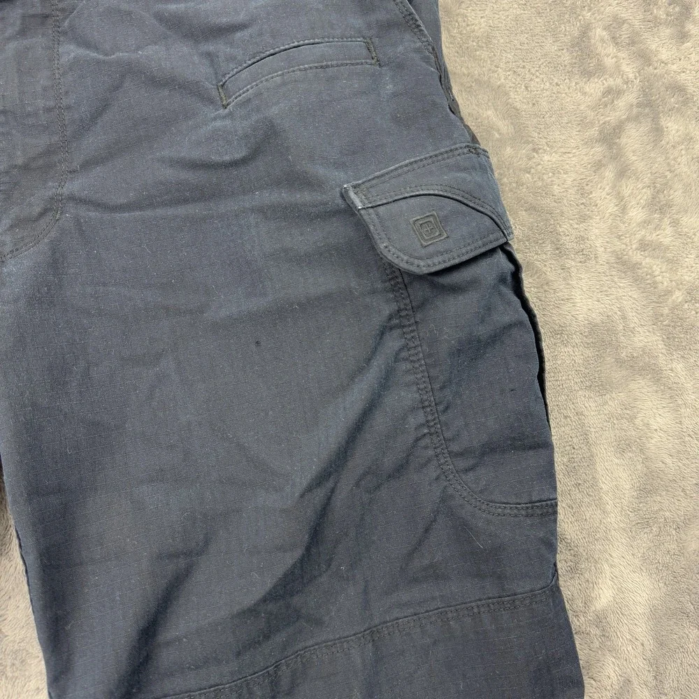 5.11 Tactical Stryke Pants‎ Mens 37x29 Navy Blue Ripstop Multi-Pocket Cargo